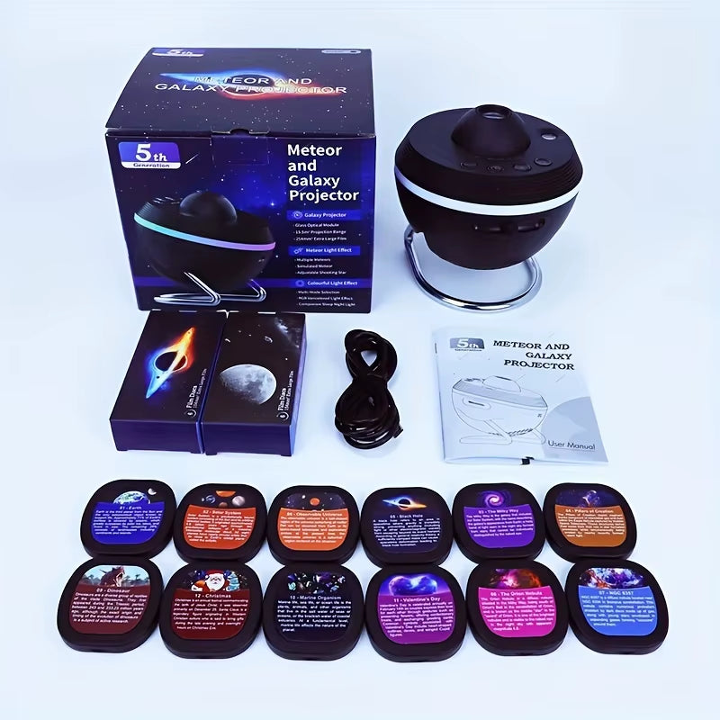 13-In-1 Galaxy Projector Dimmable RGB LED Lights Chrismas Spotlight Projectiion Fairy Lamp for Bedroom Gaming Room Party Decor