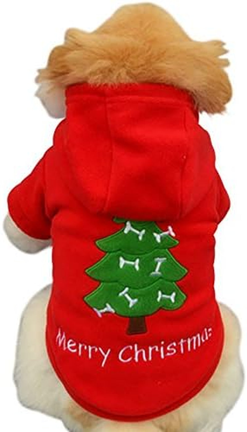 Puppy Ugly Christmas Sweater Clothes Hoodie for Dogs Teacup Pet Costume Clothing Girl Boy Chihuahua Yorkie Winter L