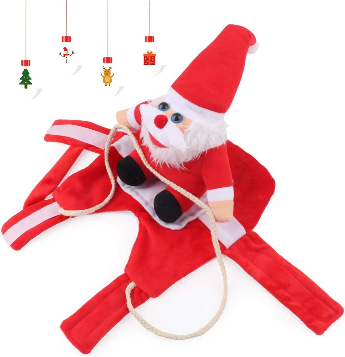 Festive Christmas Dog Santa Costume - Fun & Comfy Pet Outfit for All Breeds, Adjustable & Easy to Clean