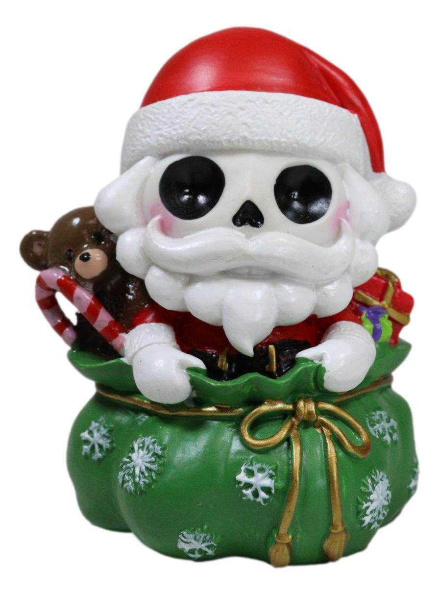 Christmas Furry Bones Mr Mrs Santa Claus Tree Ornament and Stocking Figurines