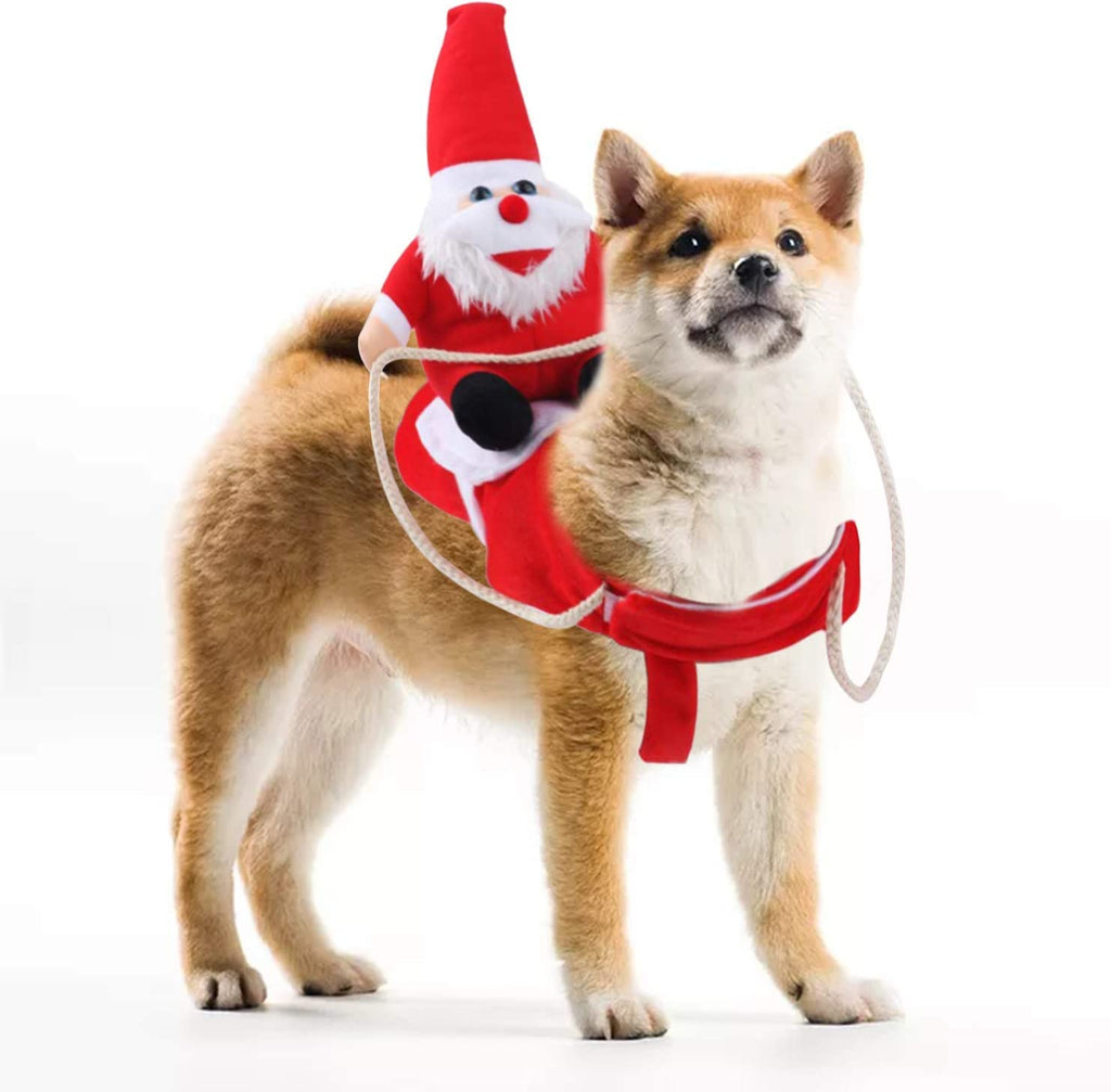 Festive Christmas Dog Santa Costume - Fun & Comfy Pet Outfit for All Breeds, Adjustable & Easy to Clean