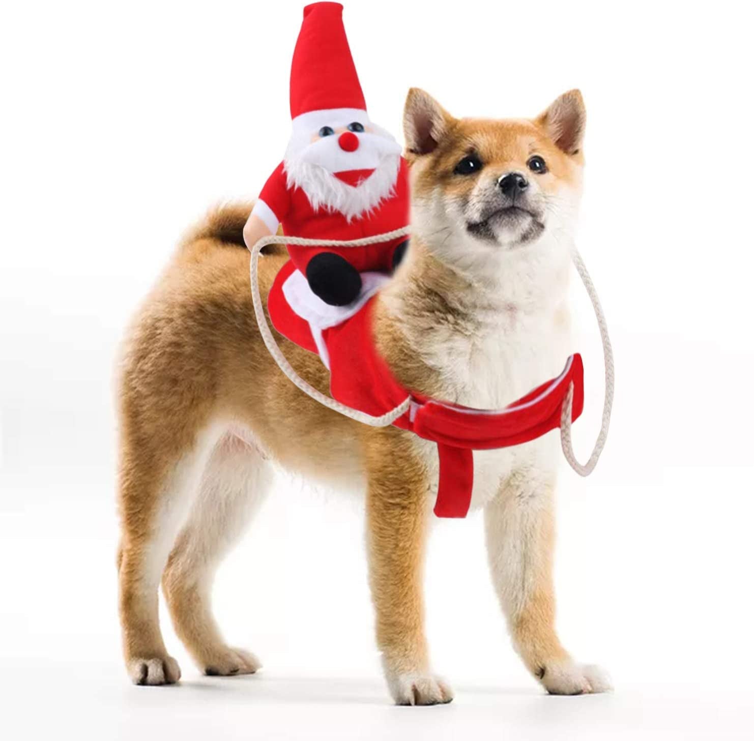 Festive Christmas Dog Santa Costume - Fun & Comfy Pet Outfit for All Breeds, Adjustable & Easy to Clean